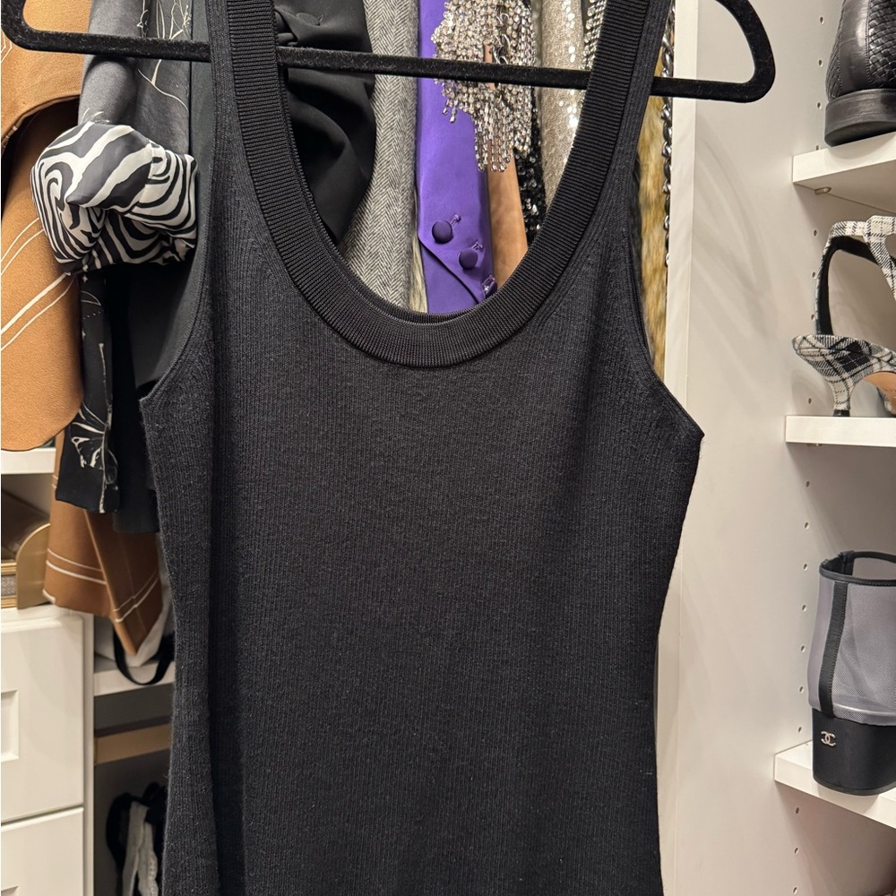 XL Wool & Silk Altuzarra Black Women's Tank Top